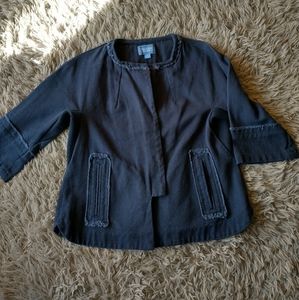 Simply Vera Vera Wang Navy Blue Corduroy Blazer Jacket